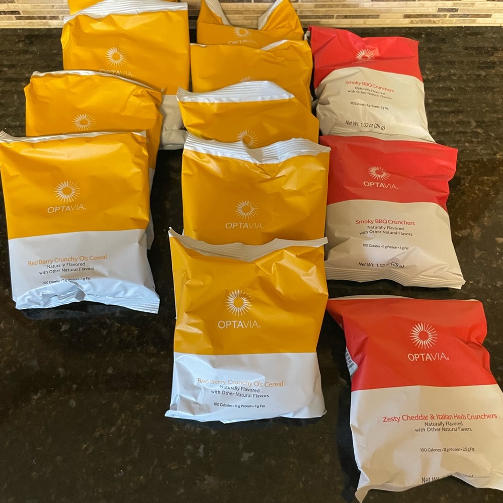 Optavia Lot Red Berry Crunchy Os Cereal, Crunchers - NOT Expired